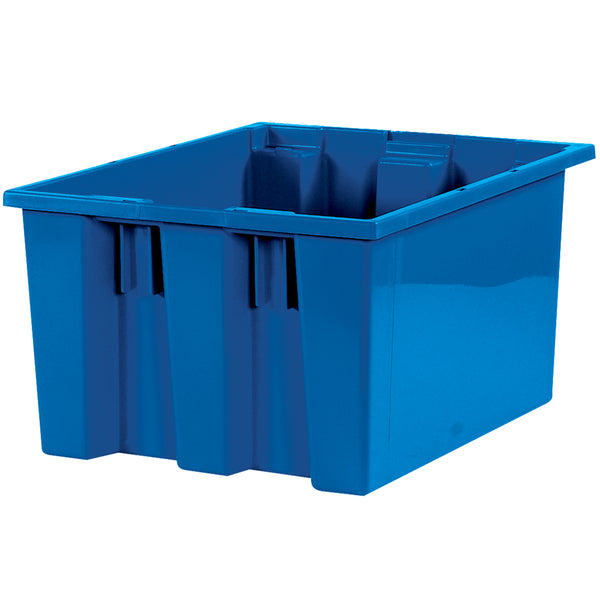 17 x 14 1/2 x 9 7/8 Blue Stack & Nest Containers 6/Case