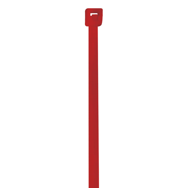 4" (18 lb Tensile) Red Cable Ties 1000/Case