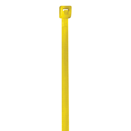 4" (18 lb Tensile) Yellow Cable Ties 1000/Case