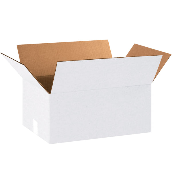 white corrugated boxes