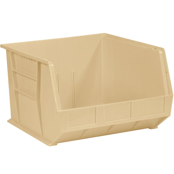 18 x 16 1/2 x 11 Ivory Plastic Bin Boxes 3/Case