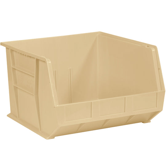 18 x 16 1/2 x 11 Ivory Plastic Bin Boxes 3/Case