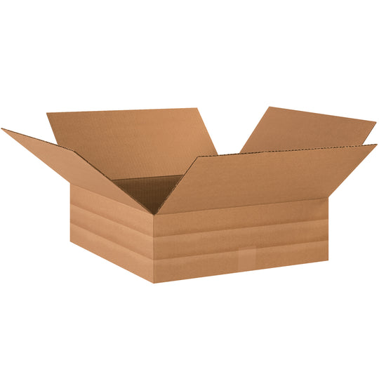 18 x 18 x 6 Multi Depth Corrugated Boxes  20/Bundle