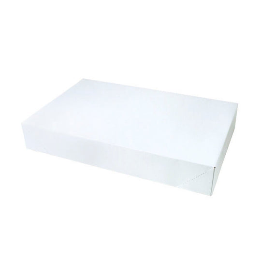 19 x 12 x 3 White Gloss Apparel Box 50/Case