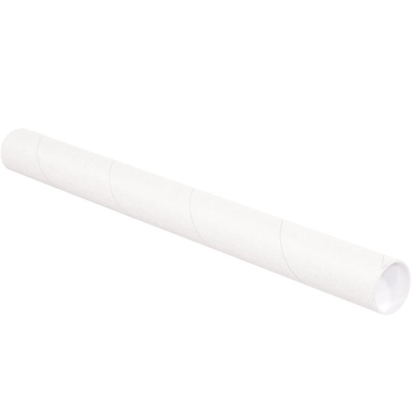 white mailing tubes