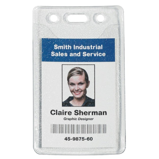 2 x 3" Pre-Punched Badge Holders 100/Case