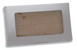 2-5/16 x 7/16 x 3-7/8 Silver Business Card Candy Box with Window 250/Case