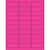 2 5/8 x 1" Fluorescent Pink Removable Rectangle Laser Labels 3000/Case