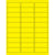 2 5/8 x 1" Fluorescent Yellow Removable Rectangle Laser Labels 3000/Case