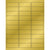 2 5/8 x 1" Gold Foil Rectangle Laser Labels 3000/Case