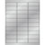 2 5/8 x 1" Silver Foil Rectangle Laser Labels 3000/Case