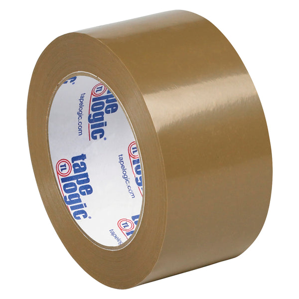 2" x 55 Yard Tan (1.9 mil) Natural Rubber Carton Sealing Tape 36/Case