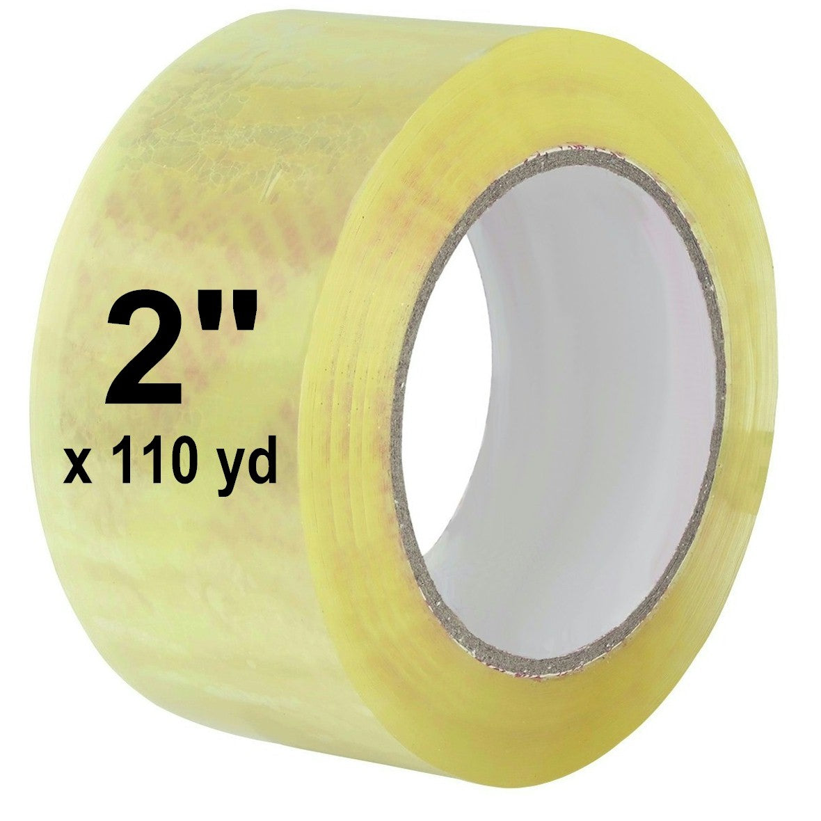 2" x 110 Yard Clear (1.7 mil) Packing Tape - 6/Case