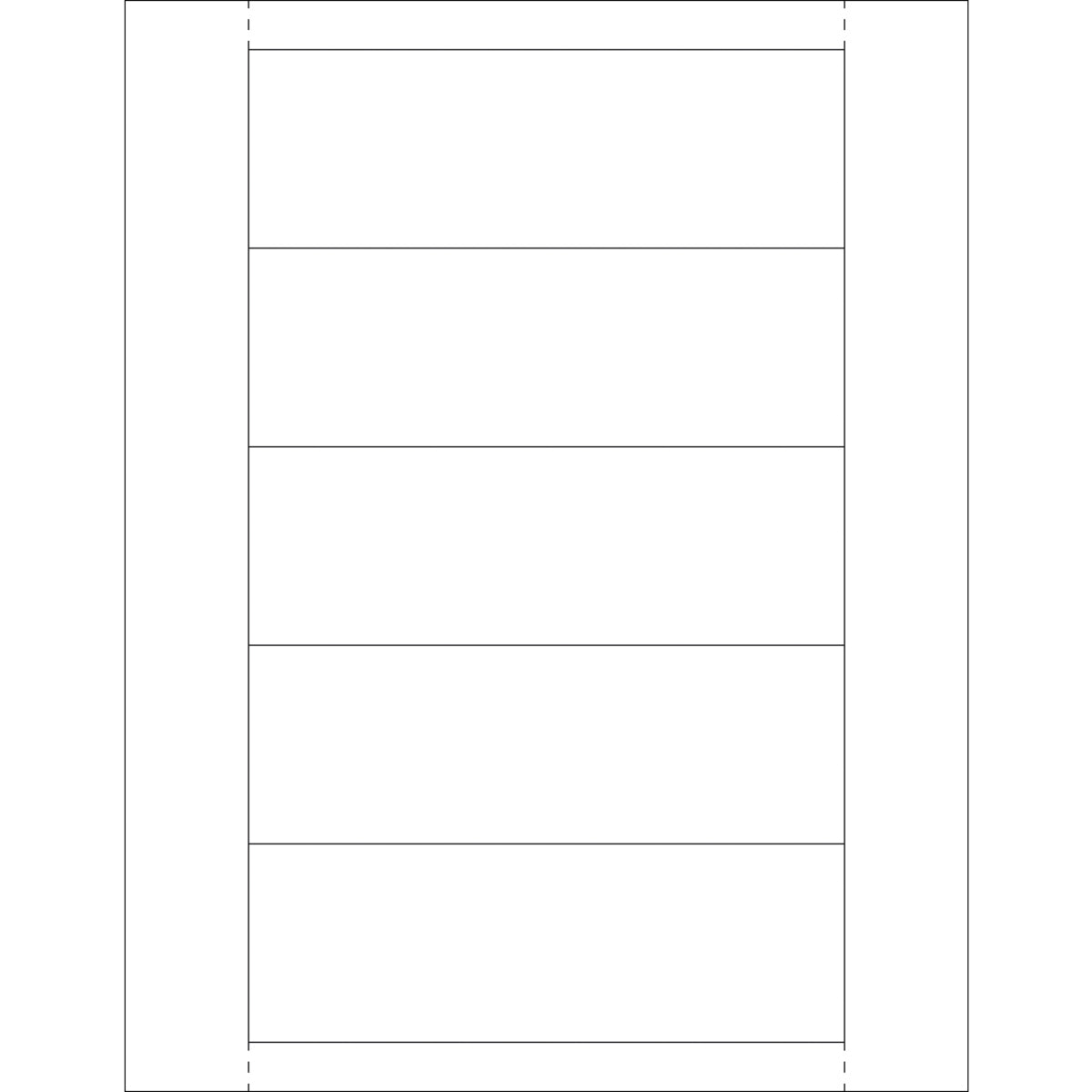 2 x 6 Plastic Label Holder Insert Cards