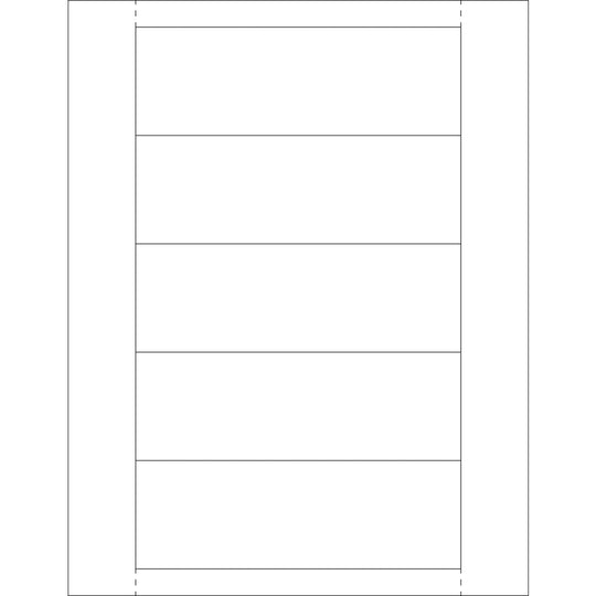 2 x 6 Plastic Label Holder Insert Cards 250/Case