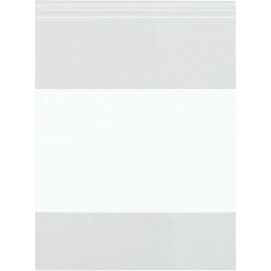 8 x 8 (2 mil) Reclosable Poly Bags With White Block 1000/Case