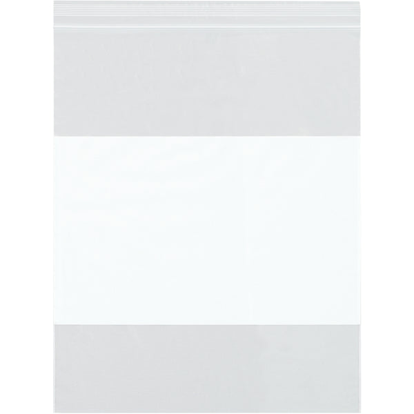 20 x 24 (2 mil) Reclosable Poly Bags With White Block 500/Case