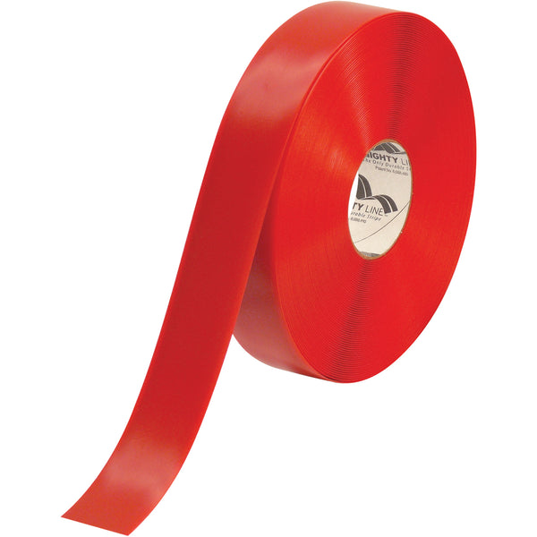 2" x 100 Feet Red Mighty Line Deluxe Safety Tape