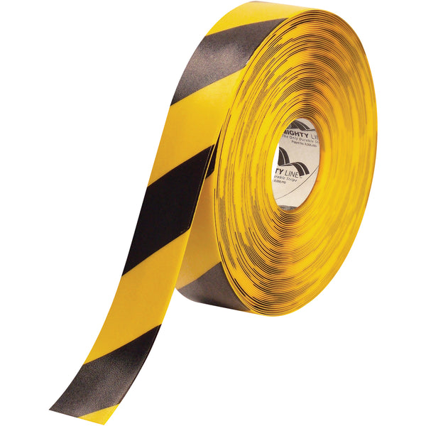 2" x 100 Feet Yellow/Black Mighty Line Deluxe Safety Tape