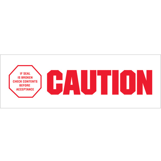 2 " x 110 Yard "CAUTION- If Seal Is Broken " Carton Sealing Tape 36/Case