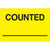 2 x 3" - "Counted ___" (Fluorescent Yellow) Labels 500/Roll