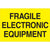 2 x 3" - "Fragile - Electronic Equipment" (Fluorescent Yellow) Labels 500/Roll