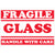 2 x 3" - "Fragile - Glass - Handle With Care" Labels 500/Roll