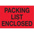 2" x 3" - "Packing List Enclosed" (Fluorescent Red) Labels 500/Roll