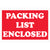 2 x 3" - "Packing List Enclosed" Labels 500/Roll