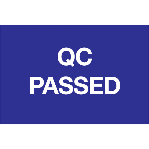 2 x 3" - "QC Passed" Labels 500/Roll