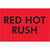 2 x 3" - "Red Hot Rush" (Fluorescent Red) Labels 500/Roll