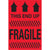 2 x 3" - "This End Up - Fragile" (Fluorescent Red) Labels 500/Roll