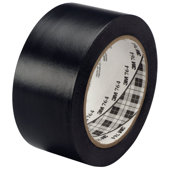 2" x 36 yds. Black 3M 764 Vinyl Tape 24/Case