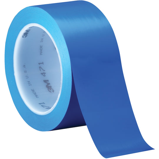 2" x 36 yds. Blue 3M 471 Vinyl Tape 3/Case