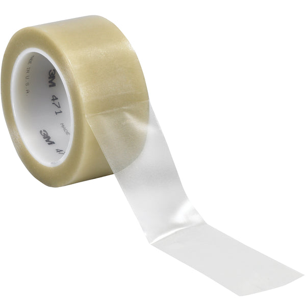 2" x 36 yds. Clear 3M 471 Vinyl Tape 24/Case
