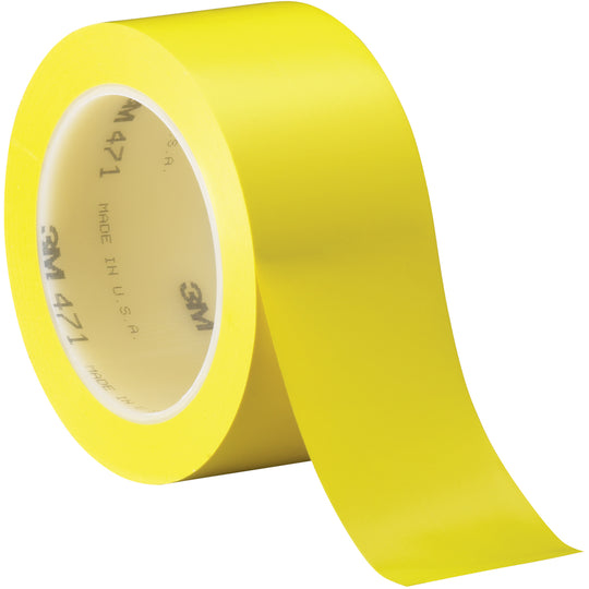 2" x 36 yds. Yellow 3M 471 Vinyl Tape 24/Case