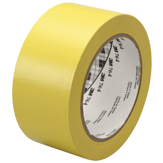 2" x 36 yds. Yellow 3M 764 Vinyl Tape 6/Case