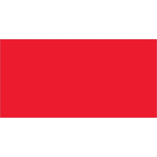 2 x 4" Fluorescent Red Inventory Rectangle Labels 500/Roll