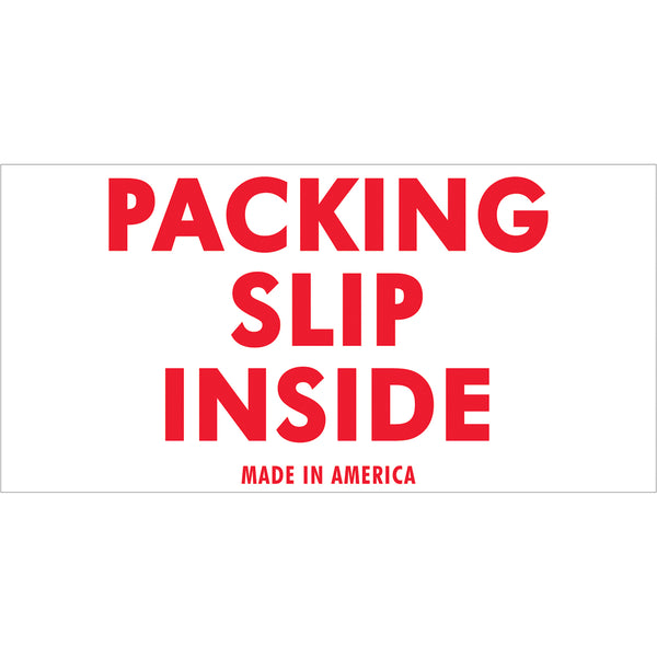 Packing Slip Inside Labels (2 x 4) 500/Roll