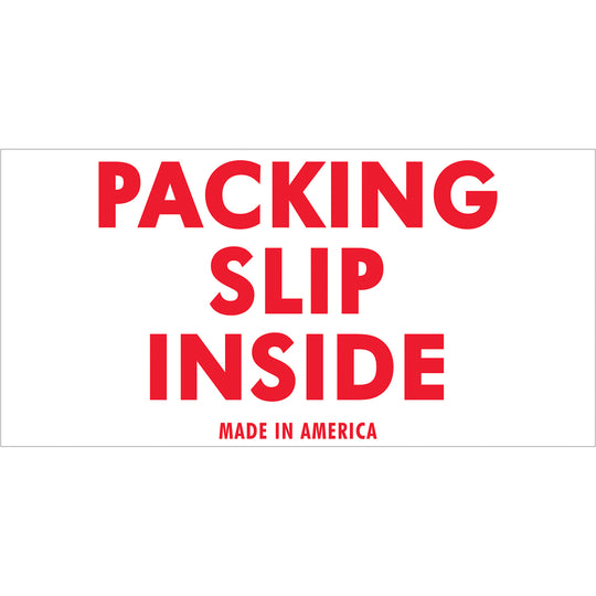 Packing Slip Inside Labels (2 x 4) 500/Roll