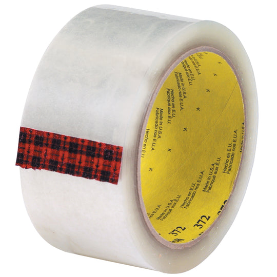 2" x 55 Yard Clear #372 (2.3 mil) 3M Carton Sealing Tape 36/Case