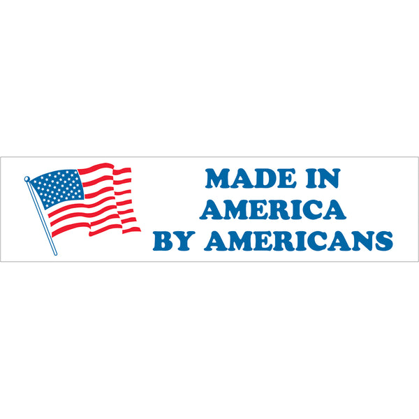 MADE IN AMERICA BY AMERICANS (2 x 6) 500/Roll