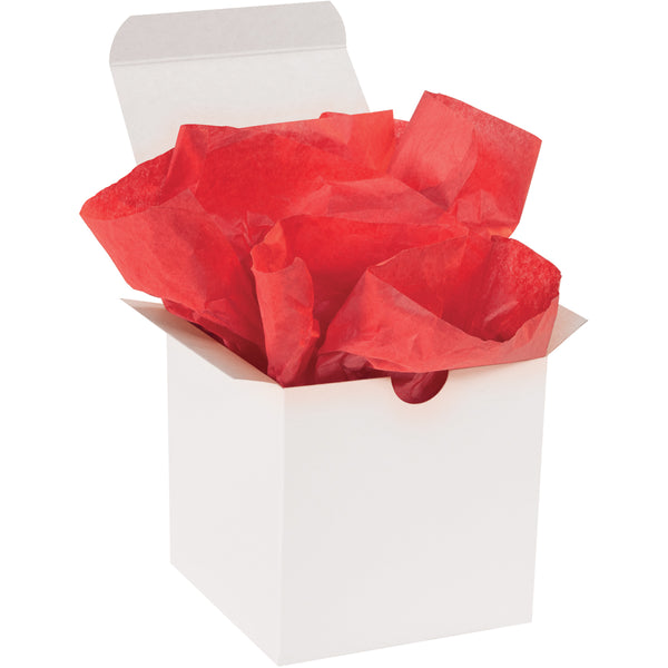 Bulk Gift Wrapping Mandarin Red Decorative Tissue Paper, 480 Sheets