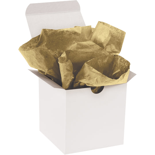 20 x 30 Metallic Gold Gift Grade Tissue Paper 200/Case