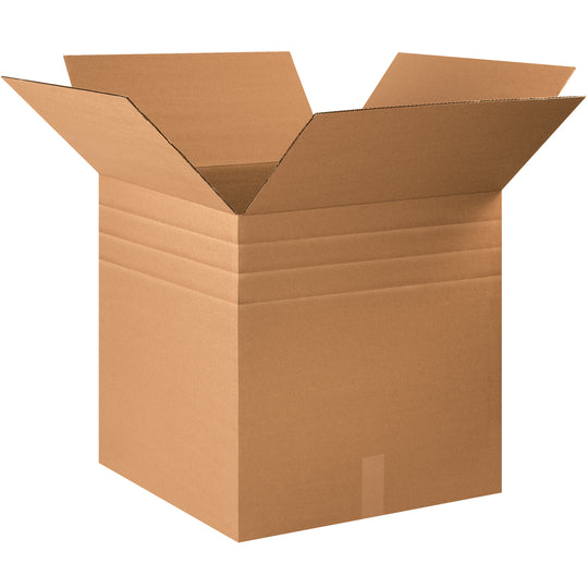 22 x 22 x 22 Multi Depth Corrugated Boxes 10/Bundle