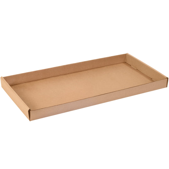 24 x 12 x 1 3/4 Kraft Corrugated Trays  50/Bundle