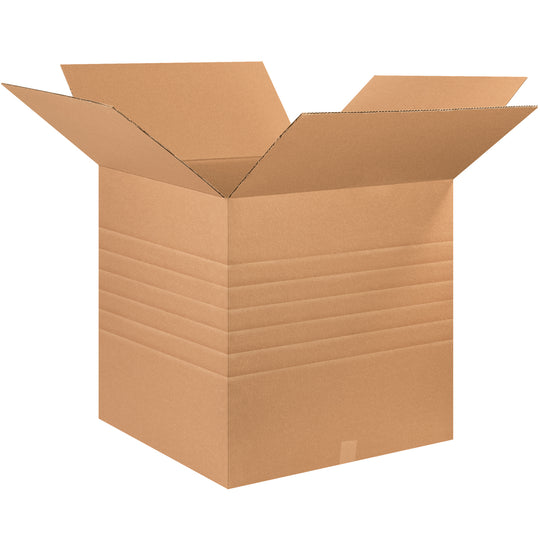 24 x 24 x 24 Multi Depth Corrugated Boxes 10/Bundle