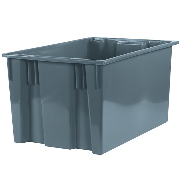 26 5/8 x 18 1/4 x 14 7/8 Gray Stack & Nest Containers 3/Case