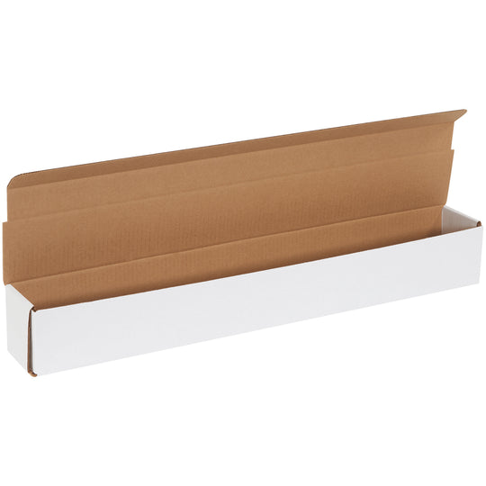 27 1/2 x 3 1/2 x 3 1/2 White Corrugated Mailers 50/Bundle