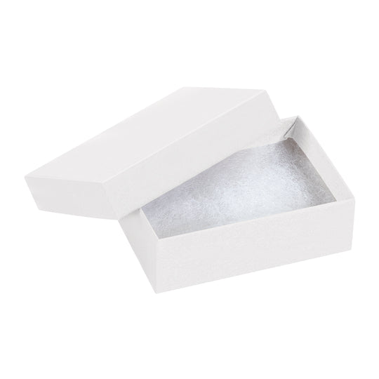 3 1/16 x 2 1/8 x 1 White Swirl Jewelry Box 100/Case